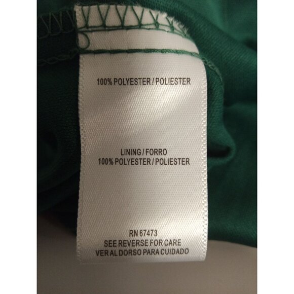 Danny and Nicole Women's Green Lace Overlay Sleeveless Dress w/Keyhole Size 12 - Picture 6 of 7